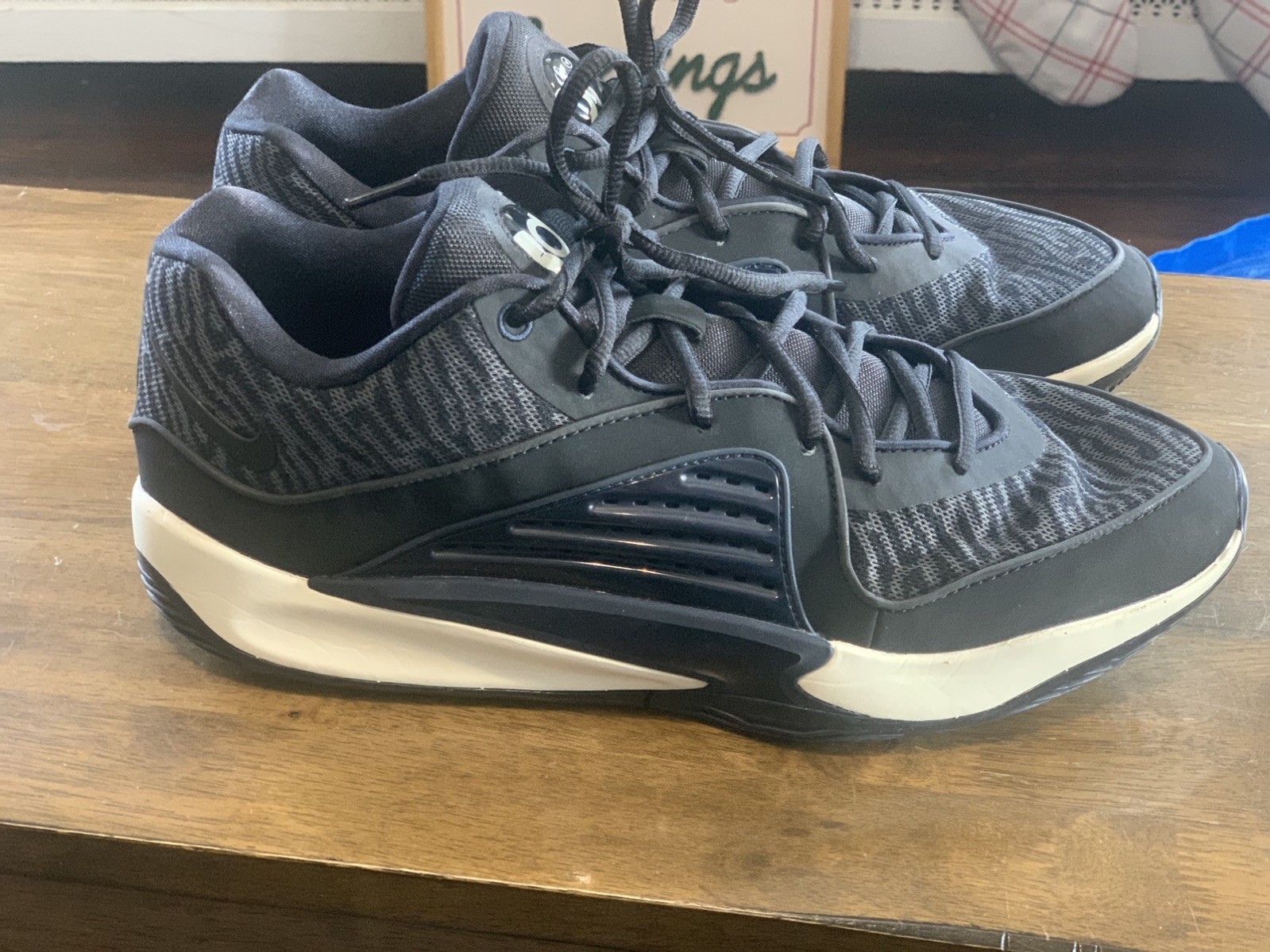 Nike KD16 Boardroom Men's 12  Black Smoke Grey Basketball Shoes DV2917-003