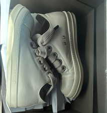 Rick Owens Concordians Jumbo Laced Ivory Leat...