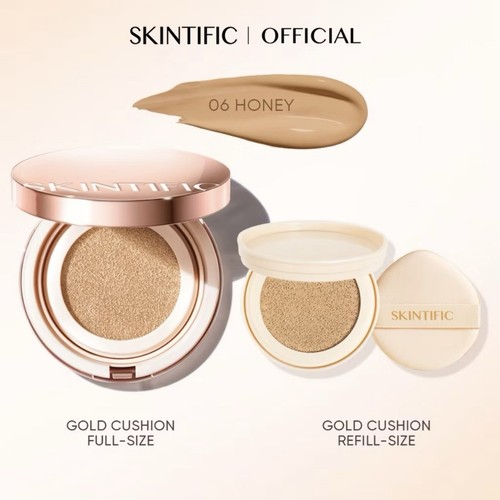 SKINTIFIC Cover All Perfect Cushion Oily Skin High Poreless Flawless Foundation - Picture 10 of 10