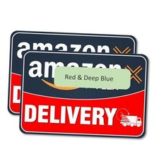 Delivery Vehicle Car Magnet,Black Red Driver Magnetic Signs Delivery R B