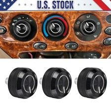 Set Of 3 Air Conditioner Heater Control Knob Ac Fan For Toyota Tundra 2000-2006