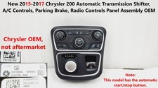 15 -17 Chrysler 200 Transmission Shifter Ac Heater Controls Parking Switch Panel