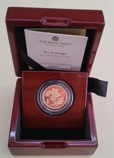 Royal Mint 2021 Limited Edition Gold Proof Sovereign, Boxed with CoA.