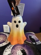Cute Jack O Lantern Halloween Orange Ombr Light Up Ghost