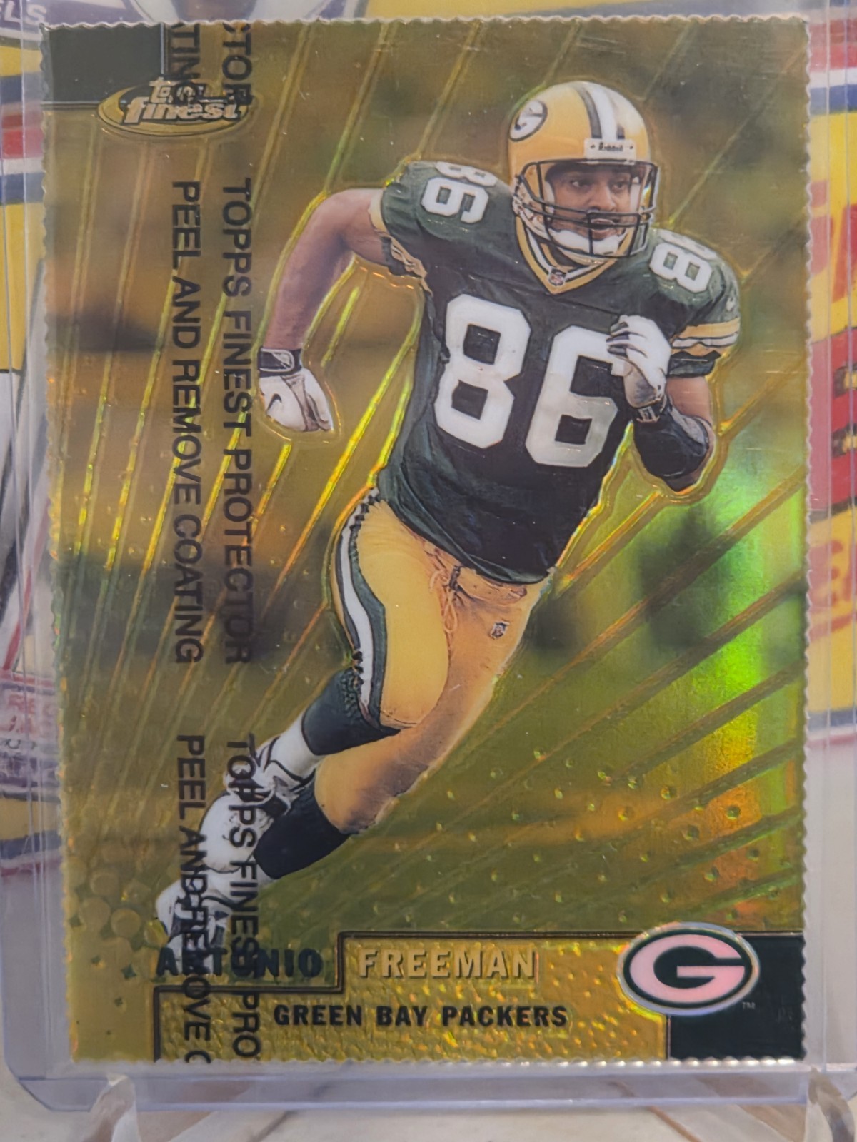 Antonio Freeman 1999 Topps Finest GOLD REFRACTOR /100 Green Bay Packers RARE