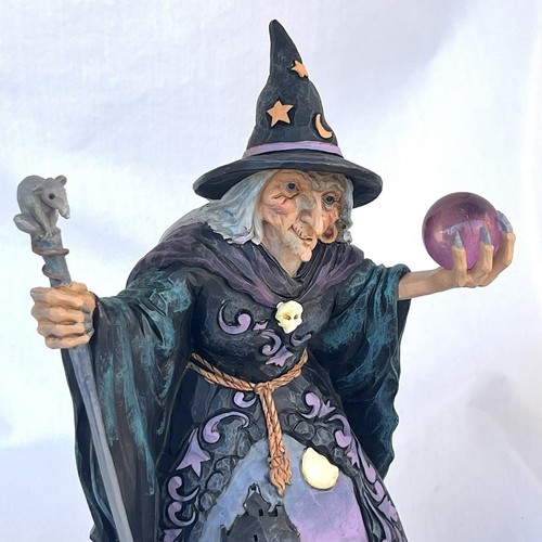 Jim Shore Cast Your Eyes This Way Witch Crystal Ball 6004326 - Picture 2 of 6