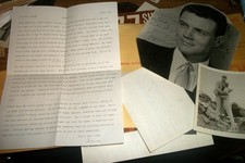 1960's Roger Smith Actor "77 Sunset Strip" Fan Club~Autograph Photo/Letters/Card