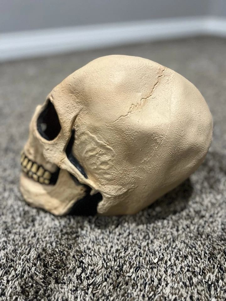 Vintage 90s Skull Mask Human Skeleton Dress Up Halloween Adult Costume Accessory - Image 2 of 4