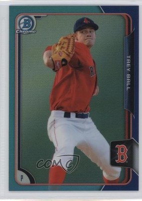 2015 Bowman Draft Chrome Blue Refractor 124/150 Trey Ball #171 0m8