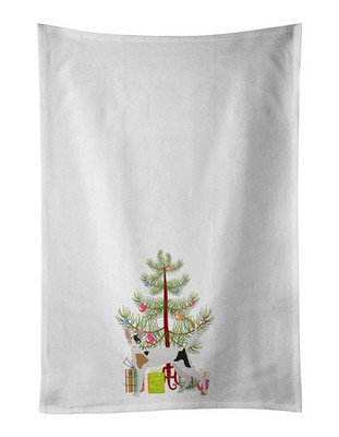NEW Cornish Rex Cat Christmas Kitchen Towel Set of 2 White Dish Towels