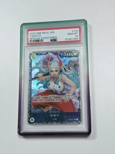 Yamato OP04-112 SR Official Event Prize PSA 10 GEM MINT Japanese One Piece CCG
