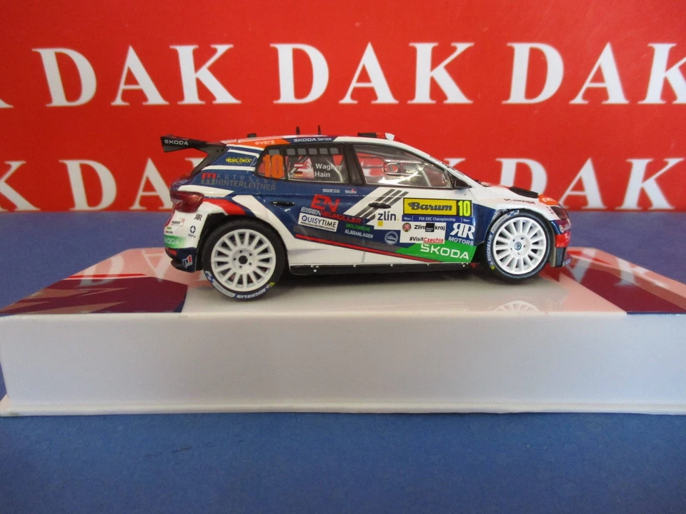Die cast 1/43 Modellino Auto Skoda Fabia RS Rally2 Rally Barum 2024 S. Wagner - Immagine 4 di 4