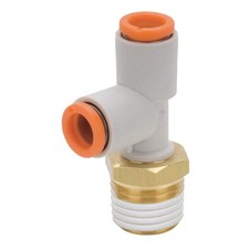 SMC KQ2Y13-37AS Male Run Tee,1/2 in.,TubexMNPT 36W984