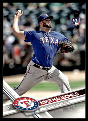 2017 Topps Update #US242 Mike Hauschild Texas Rangers RC Baseball Rookie Card
