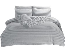 Big Cord Teddy Duvet Covers Fleece Quilt Cover Ultra Soft Thermal Bedding Set