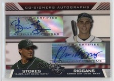 2007 Topps Co-Signers Brian Stokes Shawn Riggans #CS-SR Auto n1u