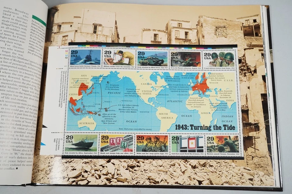 WORLD WAR II 1941-1945 COMMEMORATIVE STAMP COLLECTION BOXED SET - Image 3 of 4