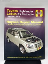 Toyota Highlander &amp; Lexus Rx30 0/330/350 1999-2019 by Haynes