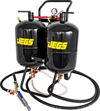 Jegs 81305 Dual Tank Abrasive Soda Blaster 10 Gallon 100 Lb. Abrasive Capacity O
