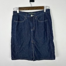 Vintage Banana Republic Denim Skirt 2 Dark Wash Cotton Y2K Minimalist Preppy