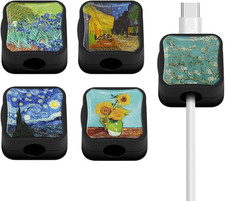 5 Pack Magnetic Cable Clips, under Desk Cable Management, Phone Cord
