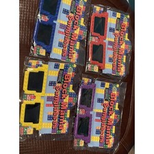 Lot Of 4 Mania Youth Building Block Sunglasses kid fun building blocks New 21 