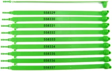 100 Numbered Plastic Security Tamper Proof Trailer Seals - 100, Green 