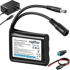 12V 2600mAh Rechargeable Li-ion Battery Pack with 12.6V 1A 3A Charger for 12V