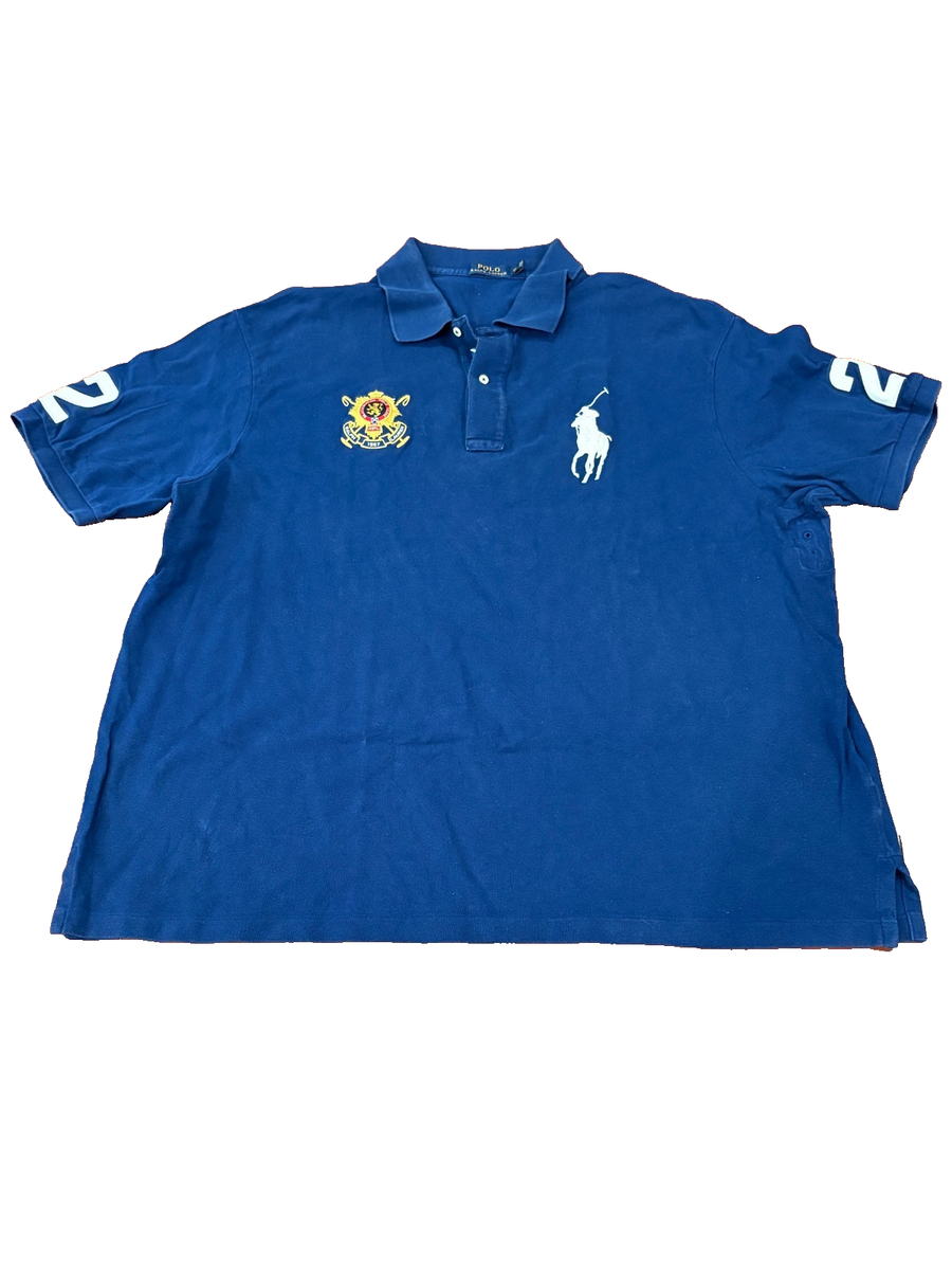 Ralph Lauren Blackwatch Polo Team Shirt Blue #2 Mens 3XB Big Tall