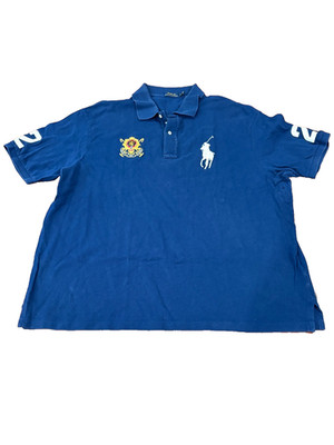 Ralph Lauren Blackwatch Polo Team Shirt Blue #2 Mens 3XB Big Tall