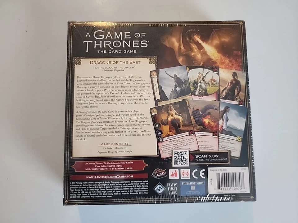A Game of Thrones The Card Game Dragons of the East Expansion LCG NEW AND SEALED - Image 2 of 4