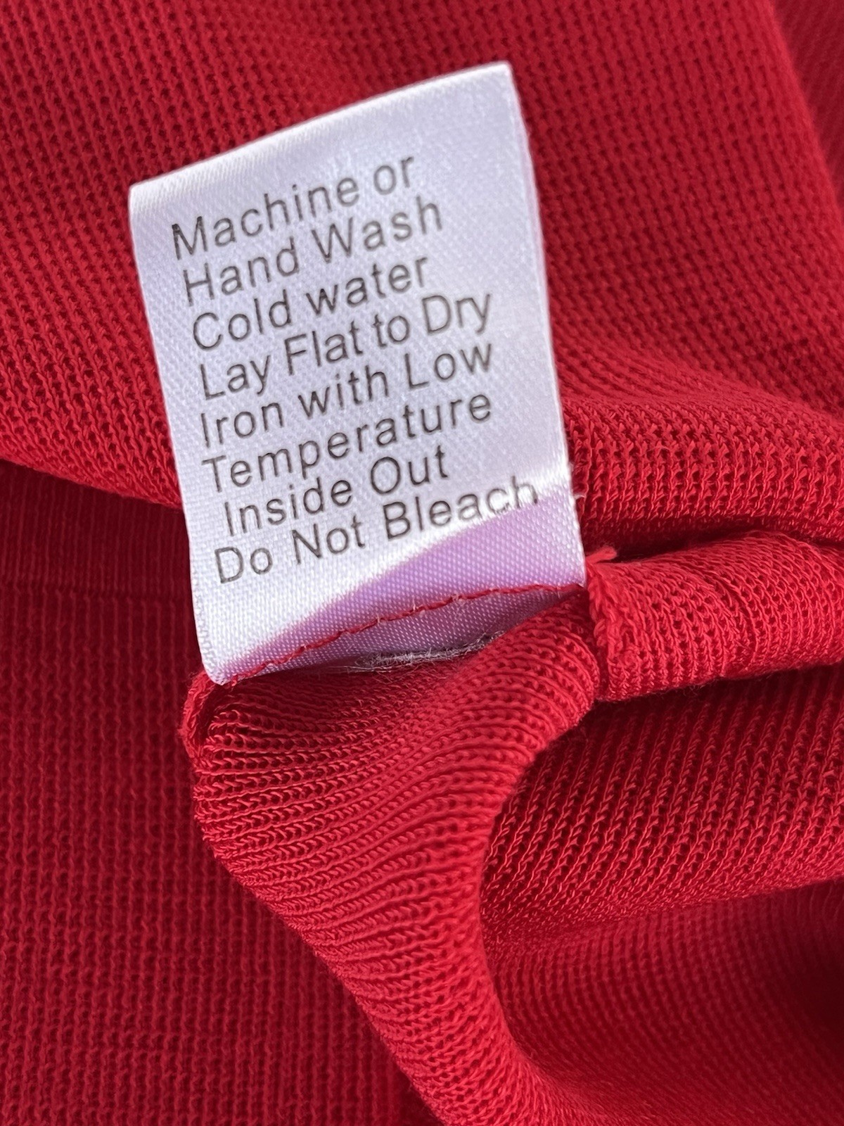 MING WANG ACRYLIC DEEP RUBY STRETCH KNIT TANK LAR… - image 7