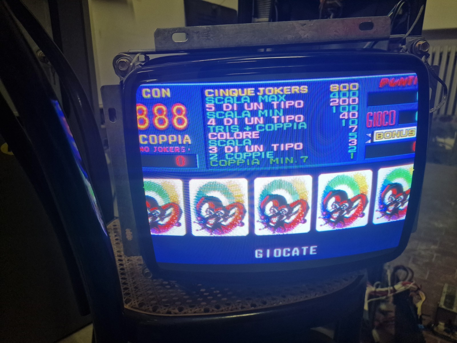 Monitor Arcade CRT 14" Pollici Monitor CRT a Tubo Catodico Monitor crt Jamma