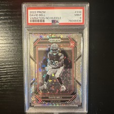 Panini 2022 Prizm No Huddle Rookie David Bell #334 PSA 9 Browns