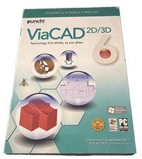 ViaCAD 2D/3D Software Full Retail Box DVD-ROM 2008 Windows XP/Vista
