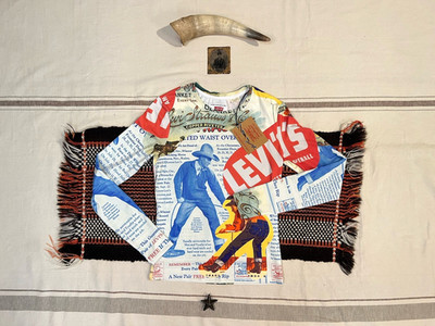 ADSB Andersson Bell Levi's Waist Overalls Top M Second Skin Print Rare Stretch