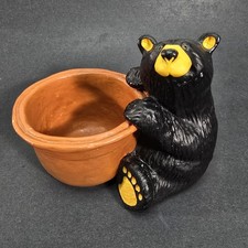 BearFoots "Honey" By Jeff Fleming 4.5" Planter Coin Key Trinket Jar Bowl