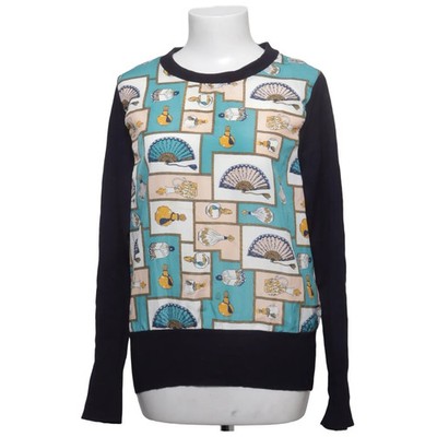 Darling, Strickpullover, Größe: L, Blau/Mehrfarbig #Yle
