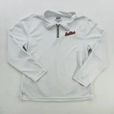 Aberdeen IronBirds Shirt Mens Small White MILB Baseball Long Sleeve Quarter Zip