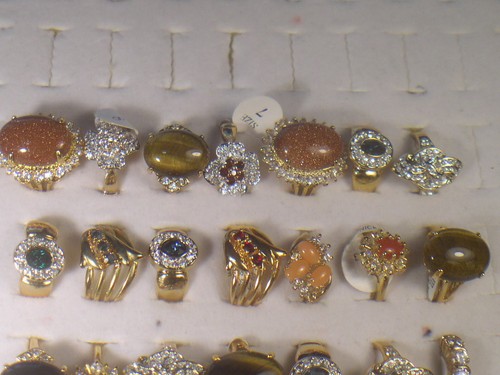 ##...42.. RINGS DESIGNER SIGNED SEMI-PRECIOUS GEMSTONE CRYSTALS. LOT...A30 - Picture 6 of 8