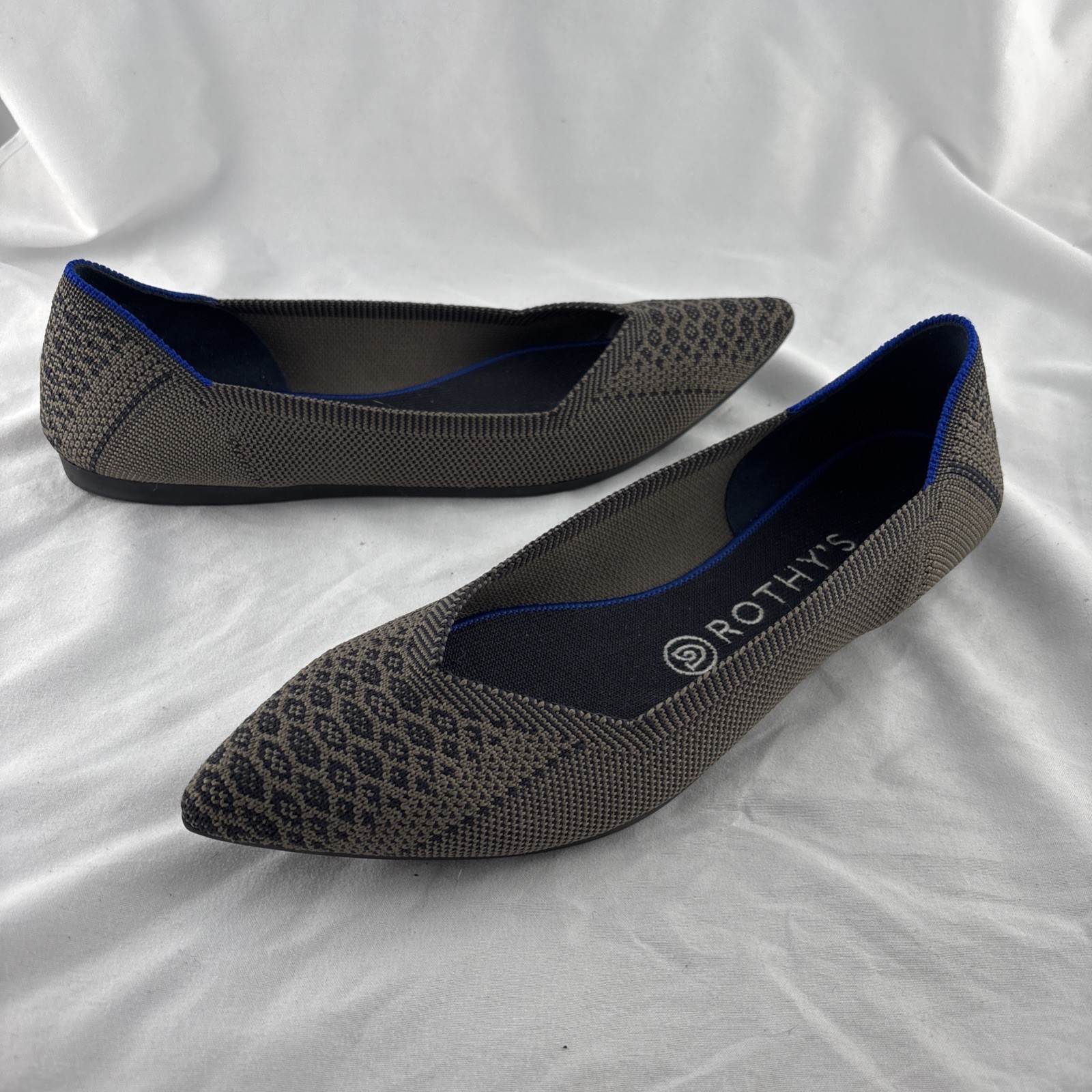 ROTHY'S The Point Walnut Python Retired Print Poi… - image 1