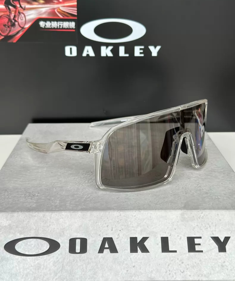 Oakley Sutro Lite OO9463 Shield Sunglasses PRIZM Gray Lens Clear Frame