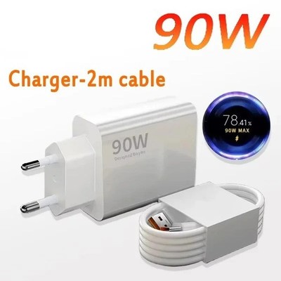 90W Fast Charger for Xiaomi 15 14 13 12 11 Pro Ultra Lite USB to Type C