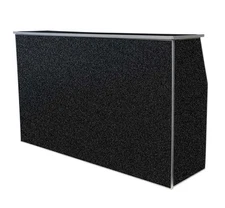 Portable Serving Table 6ft Wide Black Folding Bar Rectangle Outdoor Party Event