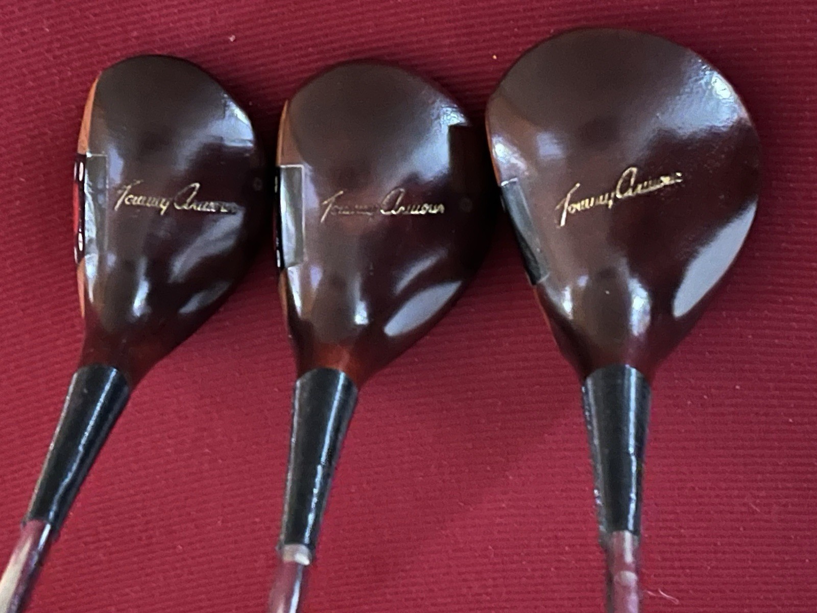 MacGregor Tommy Armour Persimmon Woods AT2W 1,3,5 , Original Grips ,Steel Shafts