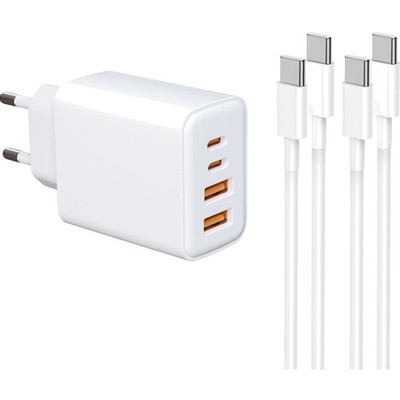 USB Ladegerät USB-C 40W 4 Ports Schnellladen Power Delivery Mehrfach charger
