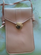 Umhängetasche Handytasche 19 x 12 cm Beige -...