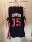 Magic Johnson Signed  Stitched custom  Team USA Basketball Jersey Beckett COA