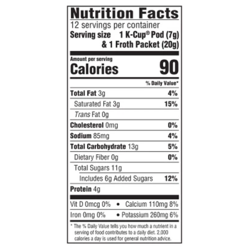 Cápsulas de café tostado oscuro Gevalia Cappuccino - 12 quilates Foto 2 de 4