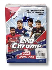 2022 Topps Chrome MLS Soccer Exclusive Sealed Blaster Box - 6 Pink X-Fractors